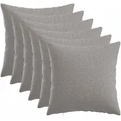 vidaXL Kussensloop 6 st HEERLEN Wolkgrijs 40 x 40 cm Stof