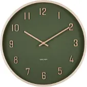 Karlsson Klok Nervadura Dark Green Light Wood