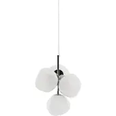 Tom Dixon Melt Chandelier mini hanglamp LED 63,4 cm Opal-silver