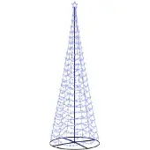 vidaXL Led-kerstboom spiraal met voet EKENAS 400 cm 588 LED's Blauw