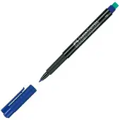 Faber-Castell Permanente markeerstift Faber-Castell Multimark Blauw (10 Stuks)