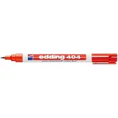 Edding Markers 404, met fijne punt, rood, 10 stuks