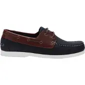 Jack Wills Leren bootschoenen voor heren (Marine)