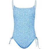 Jack Wills Eendelig zwempak met ruches voor dames (Jachthaven Blauw)