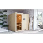 Karibu | Oulu Sauna | Kachel 9 kW Externe Bediening