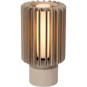 Lucide LAMBRES - Tafellamp - Ø 15 cm - 1xE27 - Taupe