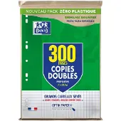 Oxford Etui de copies doubles 200 pages A4 grands carreaux
