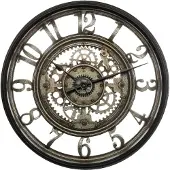 Atmosphera Wandklok in industriële stijl, diameter 51 cm, grijs