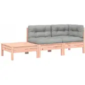 VMP Modulaire Houten Loungeset met Kussens voor Tuin & Terras