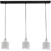 Masterlight Leuke Eettafellamp Boris Concepto 3x14 Zwart Met Wit