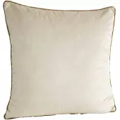 Eurofirany Decoratieve Kussenhoes 45x45cm Beige met Rand, Velours
