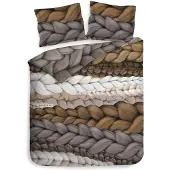 Heckett & Lane Heckett Lane Dekbedovertrek Katoen Twill Daley - natural taupe 200x200/220cm