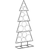 vidaXL Metalen kerstboom KUOPIO 125 cm Staal Zwart