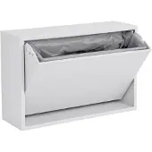 ReCollector - Small Wall storage / Bathroom bin - Brilliant White