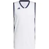 Adidas heren basketballshirt, Pulse Speed, wit/team marineblauw, maat L