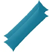 vidaXL Kussensloop 2 st HEERLEN Lichtblauw 40 x 145 cm Polyester