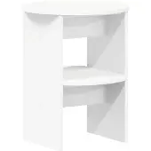 vidaXL Bijzetkast 2 st Wit Ø40 x 50 cm Geconstrueerd hout