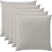 vidaXL Kussensloop 6 st HEERLEN Grijs 65 x 65 cm Polyester