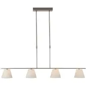 Masterlight Eetkamer Lamp Calabro 4 Lichts Nikkel