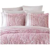 L'essentiel Maison , Adal - PRL6241, Roze, Wit, Beddengoed, 100% katoen (ranforce)