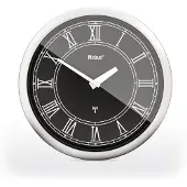 Mebus Radiografische Wandklok 26cm Stille Romeinse Cijfers Zilver