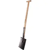 Krumpholz Rodespaten bladmaat 285x180mm maat 2 met T-steel steel-L.950mm 2800g