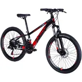 DaviBikes Mercury – Kinderfiets – 24 inch – 21 versnellingen – Schijfremmen – 130-160 cm – Zwart/Rose – Jongen
