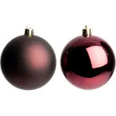 Intratuin Kerstbal Iven Paars D 10 Cm 4 Stuks