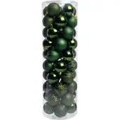 Intratuin Kerstbal Tara Donkergroen D 7 Cm 50-delig