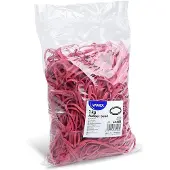 Wimex Elastiekjes, diameter 8 cm / breedte 4 mm / 1 kg - rood