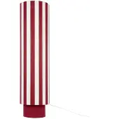 Leitmotiv Vienna Stripes LED Vloerlamp | 1x E27 40W | Burgundy red/off white