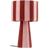LINDBY Tafellamp Suly, rood, Woon-/ Eetkamer, Textiel / Stof / Zijde, Jong wonen, Tafellamp