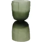 Pomax Diabolo vaas / windlicht D9cm H18cm mat groen