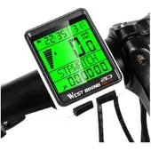 West Biking fietscomputer fiets draadloos waterdicht scherm verlicht