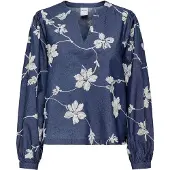 ONLY Blouse 'ONLSAKA' donkerblauw / wit