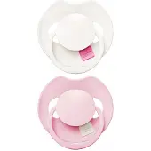 Lovi Prime Tutti Frutti Dynamische Speen 0-6m 2 stuks Rose/Rose Cream
