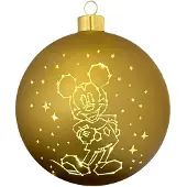 Disney verlichte kerstbal Mickey stars - 15 cm