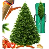 Kesser Kerstboom kunstmatig natuurgetrouwe denneboom + houten standaard & tas