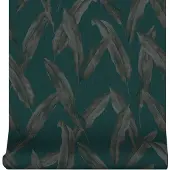 Leonique Vliesbehang - Bladeren Blauw