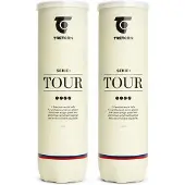 Tretorn - Serie + Tour - tennisballen - geel - 8 stuks