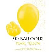 Wefiesta 50 Parel gele ballonnen 30 cm.