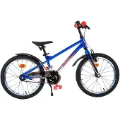 Volare Chrome Kinderfiets - Jongens - 18 inch - Blauw Zilver