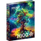 Enjoy Puzzle legpuzzel Kosmischer Lebensbaum 1000 stukjes kleurrijk.