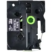 Brother STe-141 Tape Zwart op transparant (18 mm)