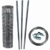 Aquagart 100 meter wildschutting, bosafsluiting, gaasmat 125/13/30+ palen + span draad