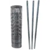 Aquagart 100 meter wildschutting, bosafsluiting, gaasmat 100/10/30+ met Z-profiel hekpalen