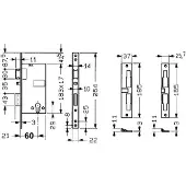 Yale Elektrisch slot voor houten deuren, type 581 E60