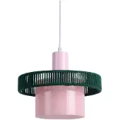 Leitmotiv Firenze Wide LED Hanglamp | 1x E27 25W | Soft pink/alpine green