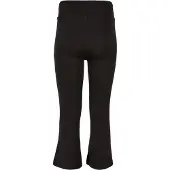 Urban Classics Meisjes Gerecyclede Hoge Taille Uitlopende Legging (Zwart)