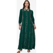 MSN Collection Leopardprint Maxi Overhemdjurk